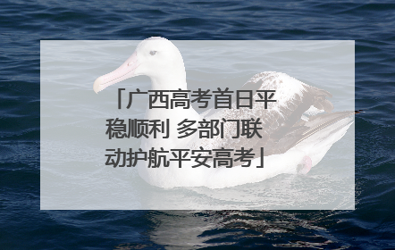 广西高考首日平稳顺利 多部门联动护航平安高考