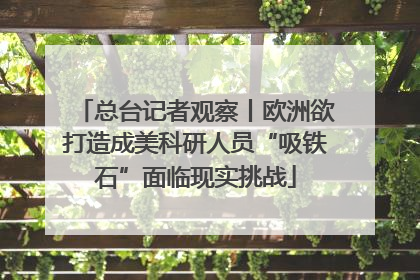 总台记者观察丨欧洲欲打造成美科研人员“吸铁石”面临现实挑战