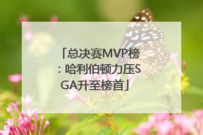 总决赛MVP榜：哈利伯顿力压SGA升至榜首