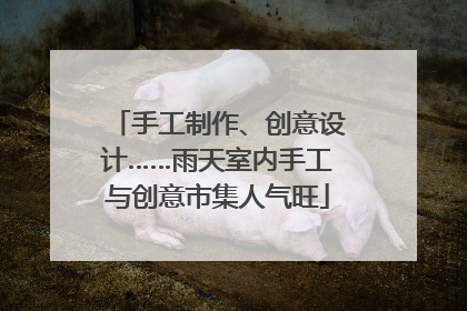 手工制作、创意设计……雨天室内手工与创意市集人气旺
