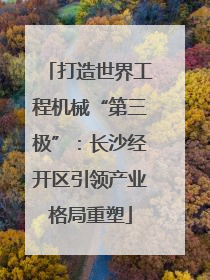 打造世界工程机械“第三极”：长沙经开区引领产业格局重塑