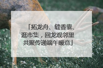拓龙舟、缝香囊、逛市集，回龙观邻里共聚传递端午暖意