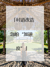 村道改造急盼“加速度”