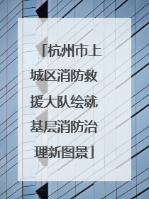 杭州市上城区消防救援大队绘就基层消防治理新图景