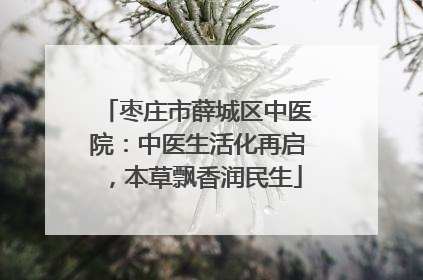 枣庄市薛城区中医院：中医生活化再启，本草飘香润民生