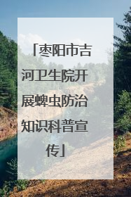 枣阳市吉河卫生院开展蜱虫防治知识科普宣传