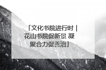 文化书院进行时｜花山书院促新景 凝聚合力促善治