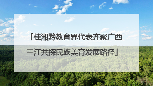 桂湘黔教育界代表齐聚广西三江共探民族美育发展路径