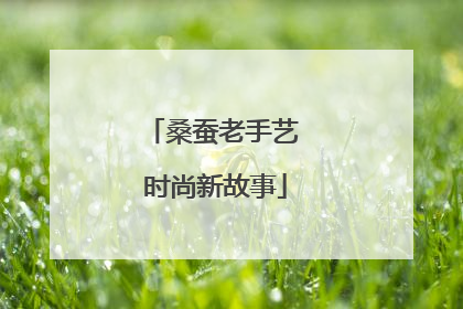 桑蚕老手艺 时尚新故事