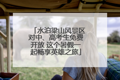 水泊梁山风景区对中、高考生免费开放 这个暑假一起畅享英雄之旅
