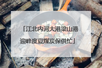 江北内河大港梁山港迎峰度夏煤炭保供忙