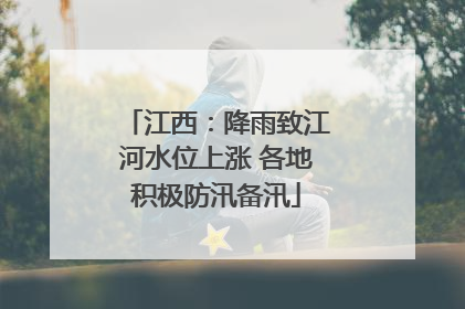 江西：降雨致江河水位上涨 各地积极防汛备汛
