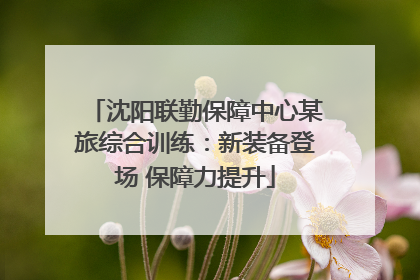 沈阳联勤保障中心某旅综合训练：新装备登场 保障力提升