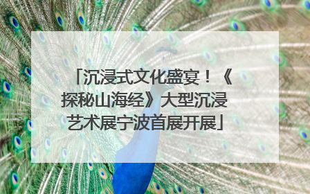 沉浸式文化盛宴！《探秘山海经》大型沉浸艺术展宁波首展开展