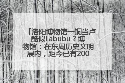 洛阳博物馆一铜当卢酷似Labubu？博物馆：在东周历史文明展内，距今已有2000多年历史