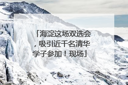 海淀这场双选会，吸引近千名清华学子参加！现场