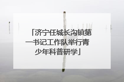 济宁任城长沟镇第一书记工作队举行青少年科普研学