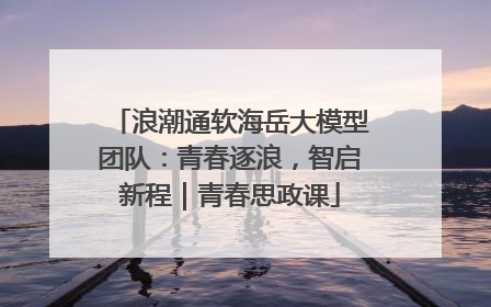 浪潮通软海岳大模型团队：青春逐浪，智启新程｜青春思政课