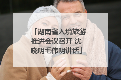 湖南省入境旅游推进会议召开 沈晓明毛伟明讲话