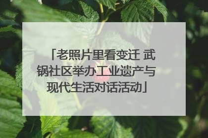 老照片里看变迁 武锅社区举办工业遗产与现代生活对话活动