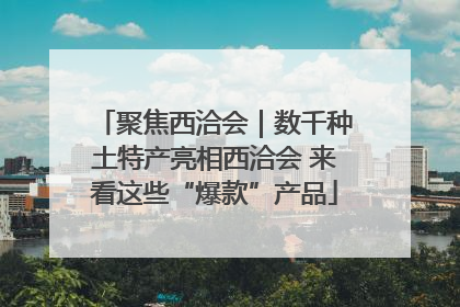 聚焦西洽会｜数千种土特产亮相西洽会 来看这些“爆款”产品