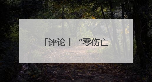 评论丨“零伤亡”要下笨功夫