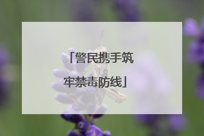 警民携手筑牢禁毒防线