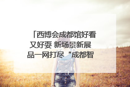 西博会成都馆好看又好耍 新场景新展品一网打尽“成都智造”｜西博视界