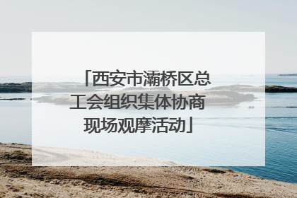 西安市灞桥区总工会组织集体协商现场观摩活动