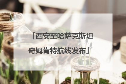 西安至哈萨克斯坦奇姆肯特航线发布