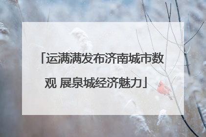 运满满发布济南城市数观 展泉城经济魅力