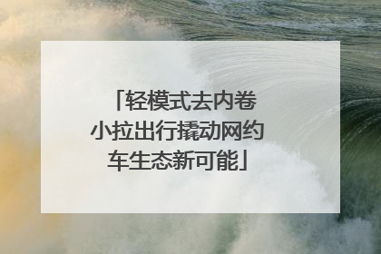 轻模式去内卷 小拉出行撬动网约车生态新可能