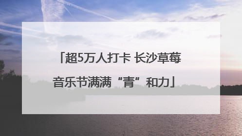 超5万人打卡 长沙草莓音乐节满满“青”和力