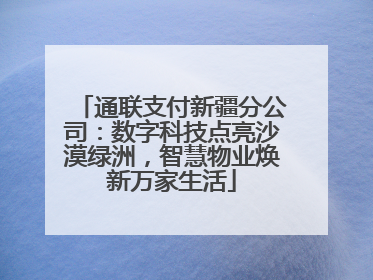 通联支付新疆分公司：数字科技点亮沙漠绿洲，智慧物业焕新万家生活