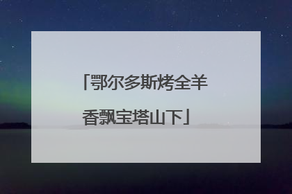 鄂尔多斯烤全羊香飘宝塔山下