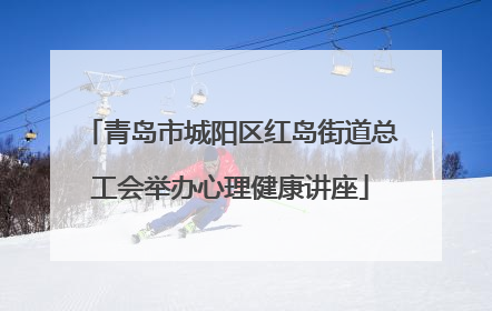 青岛市城阳区红岛街道总工会举办心理健康讲座