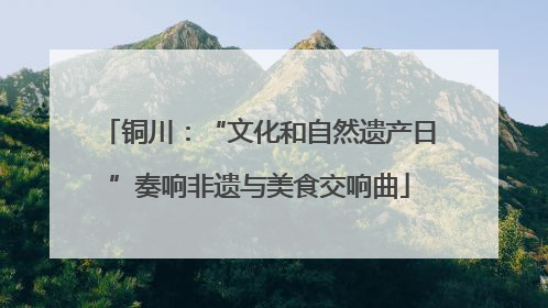 铜川：“文化和自然遗产日”奏响非遗与美食交响曲