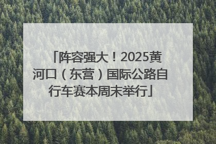 阵容强大！2025黄河口（东营）国际公路自行车赛本周末举行