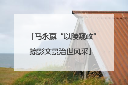 马永嬴“以陵窥政” 掠影文景治世风采