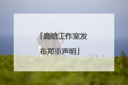 鹿晗工作室发布郑重声明