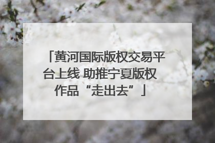 黄河国际版权交易平台上线 助推宁夏版权作品“走出去”