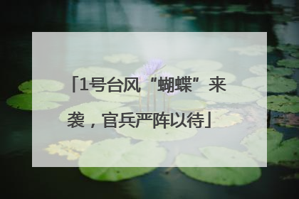 1号台风“蝴蝶”来袭，官兵严阵以待