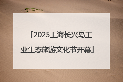 2025上海长兴岛工业生态旅游文化节开幕