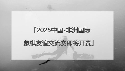 2025中国-非洲国际象棋友谊交流赛即将开赛