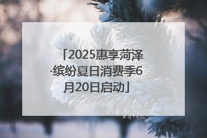 2025惠享菏泽·缤纷夏日消费季6月20日启动