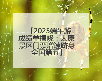 2025端午游成绩单揭晓：太原景区门票增速跻身全国第五