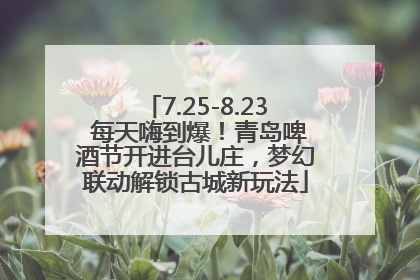 7.25-8.23 每天嗨到爆！青岛啤酒节开进台儿庄，梦幻联动解锁古城新玩法
