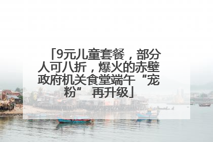 9元儿童套餐，部分人可八折，爆火的赤壁政府机关食堂端午“宠粉” 再升级