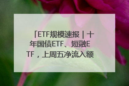 ETF规模速报｜十年国债ETF、短融ETF，上周五净流入额均超20亿元