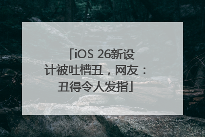 iOS 26新设计被吐槽丑，网友：丑得令人发指
